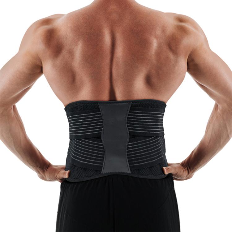 Lumbar Support Elastic Breathable Polyester Cotton Back Support Belt Stabilizer Braces Sports Waist Support Universal Protection Universal Size