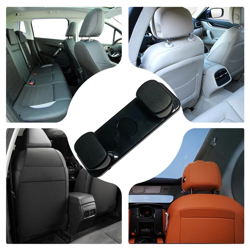 Car Rear Seat Double Hook Holder Auto Headrest Hanger For Purse Handbag Sticky Vehicle Storage Hanger Vehicle Accessories