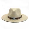 Fashion straw hat men's and women's new spring and summer outdoor travel seaside sunscreen shade beach hat