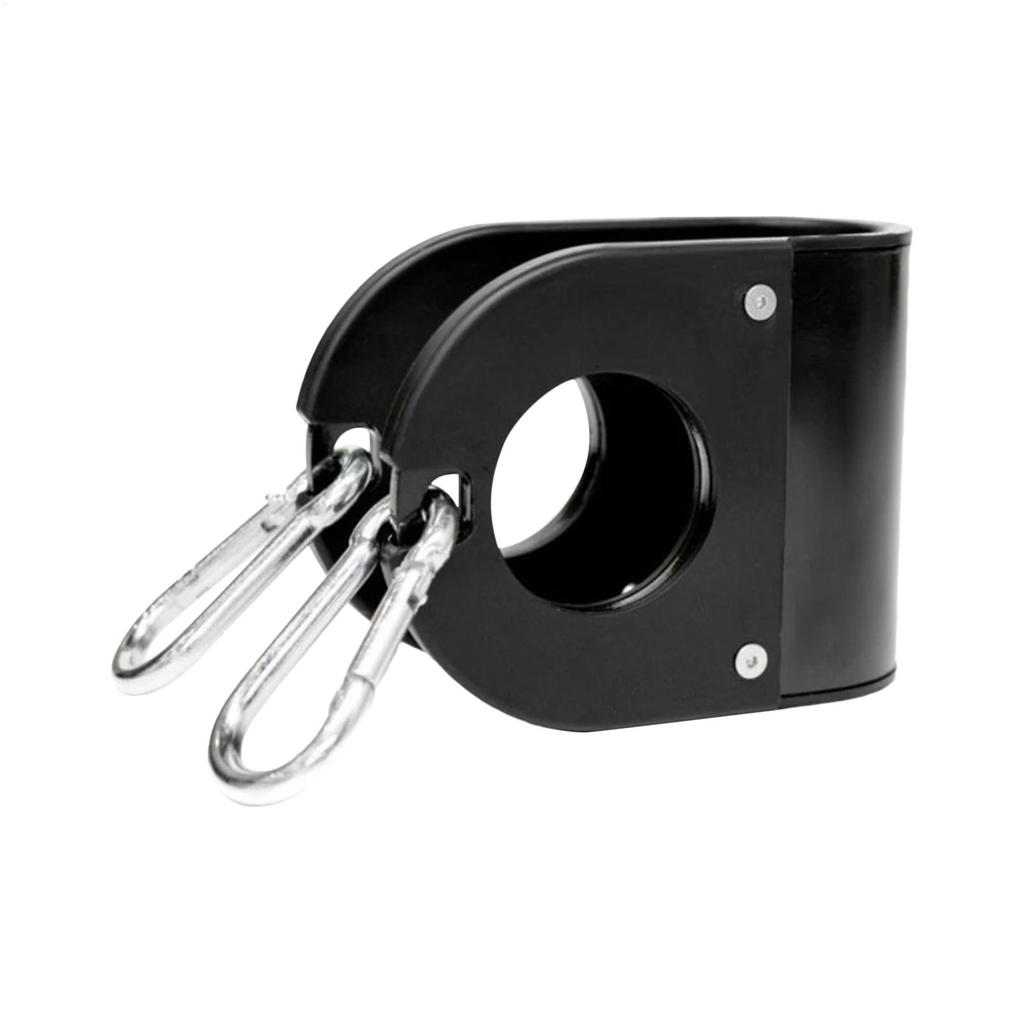 U Shaped Clip T Bar Row Grip Attachment Load Dumbbells on Barbells Gym Barbell Clip Hook Dumbbells on Dip Belt for Weightlifting