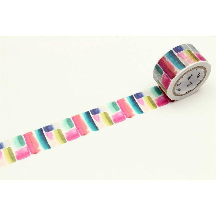 Masking Tape MT BlueBelleGray Muralla aquarelle 2,4cm x 7m
