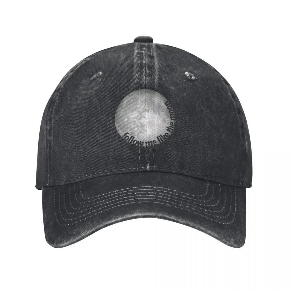 Follow Me Like The Moon Sammy Rae Baseball Cap Luxury Cap Custom Cap cute Trucker Golf Women Unisexs