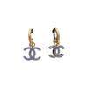 CHANEL 24P new thick gold ring denim double C - earrings for women