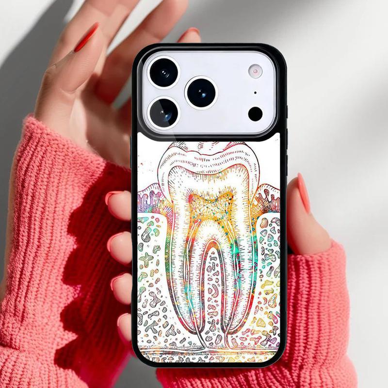 

Dentist Dental Tooth Phone Case for iPhone 17 16 15 14 13 Pro Max Back Cover for 12 11 Pro Coque iPhone17 Pro Max
