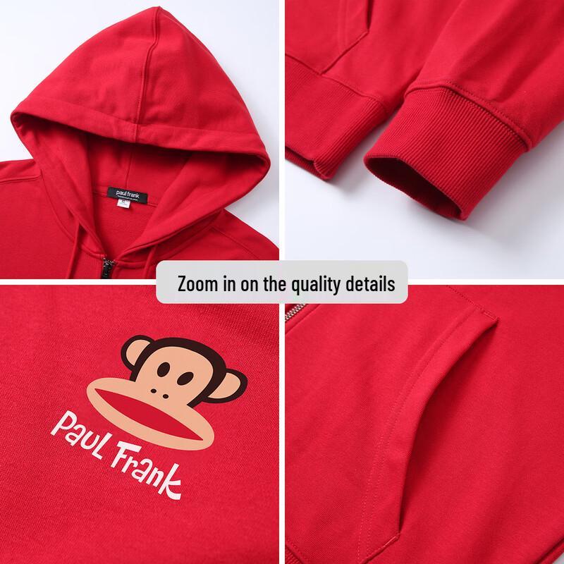 paul frank Jugend Kapuzen-Sweatjacke mit Reißverschluss