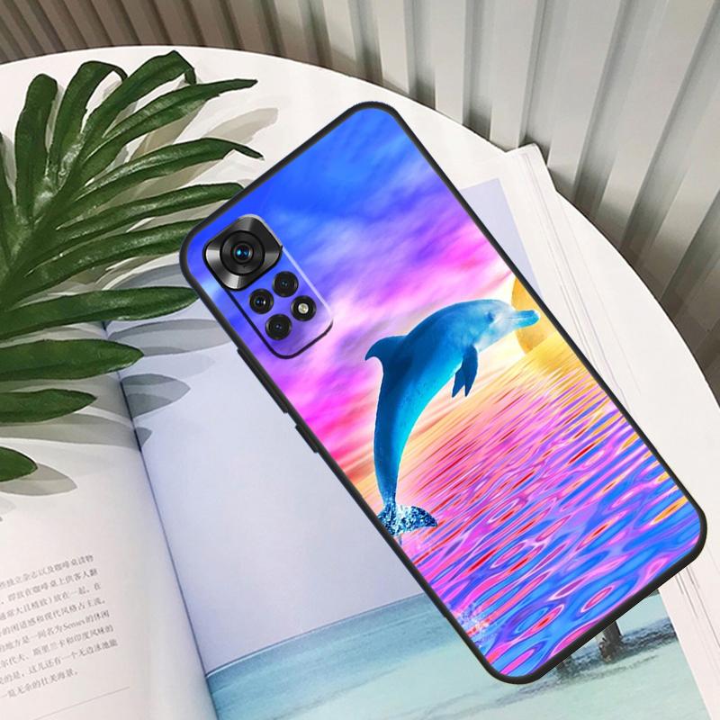Ocean Dolphin Funda For Xiaomi Redmi Note 14 13 10 11 12 15 Pro Plus Case For Redmi 15 13C 12C 10C 14C 15C