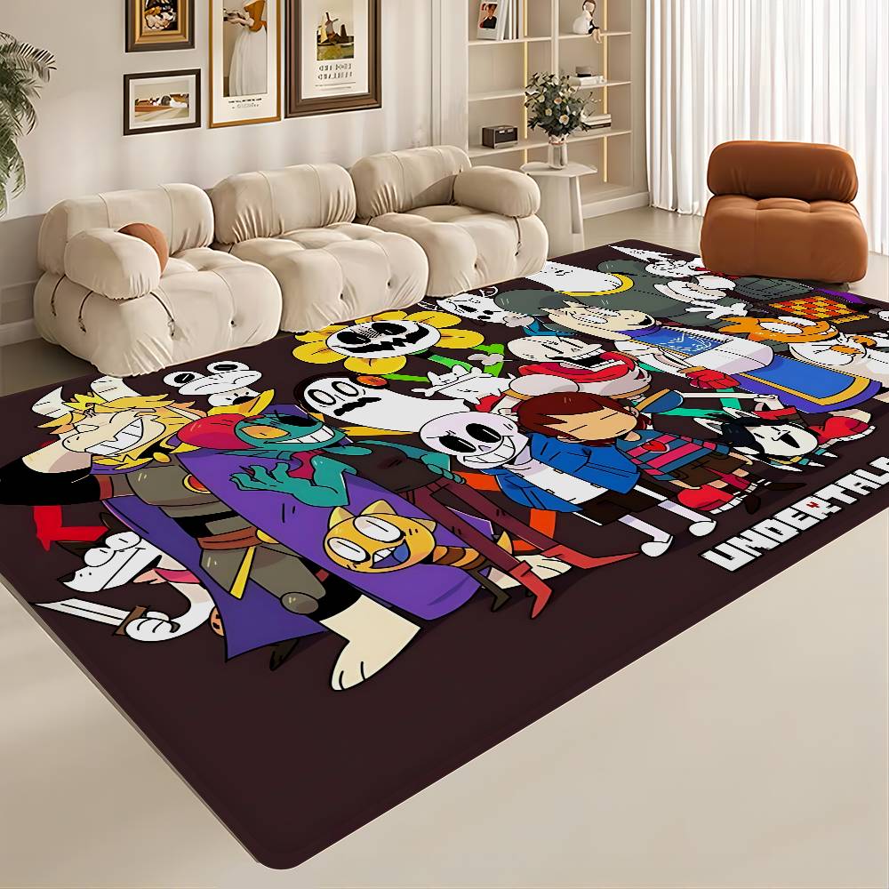 U-Undertale Anime Door Mat Kids Room Bedroom Decoration Balcony Anti-Slip Doormat Living Room Doormat Area Rug