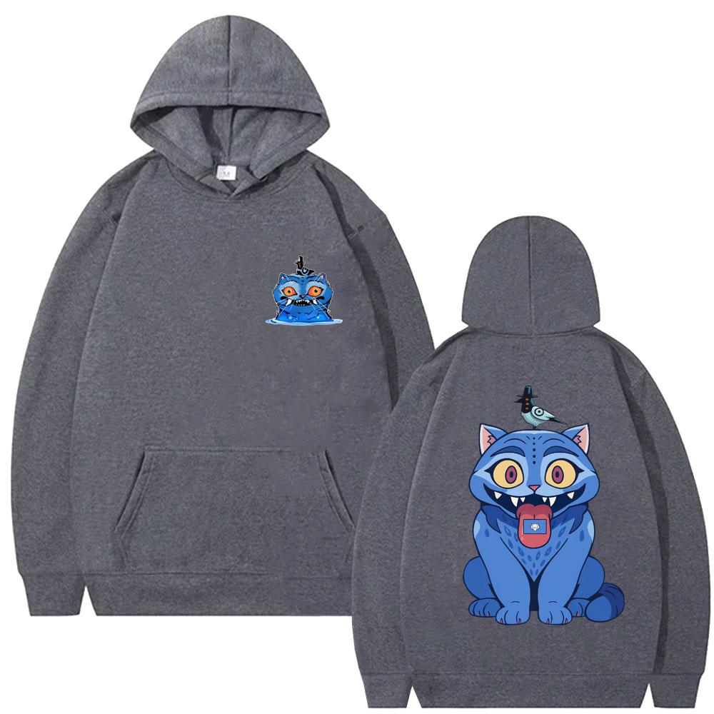 Kpop Demon Hunters Cute Funny Derpy Tiger Graphic Hoodie Men Women Fashion Cartoon Trend Hoodies Oversized Fleece Tracksuit