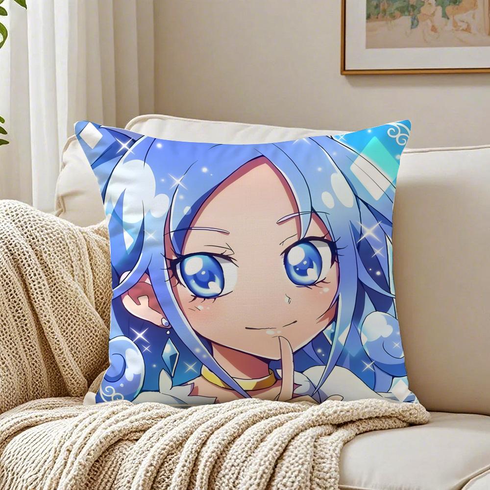 Anime MagicalGirl SSmile PPrecures PPretty Cushion Cover Pillowcase Antidustmite Living Room Sofa Decor Cushion Room