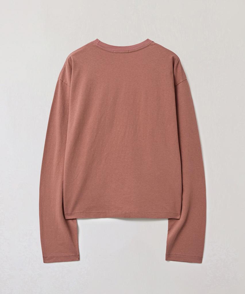 Peullabijeum Men Crop Long Sleeve Tee - Dark Orange