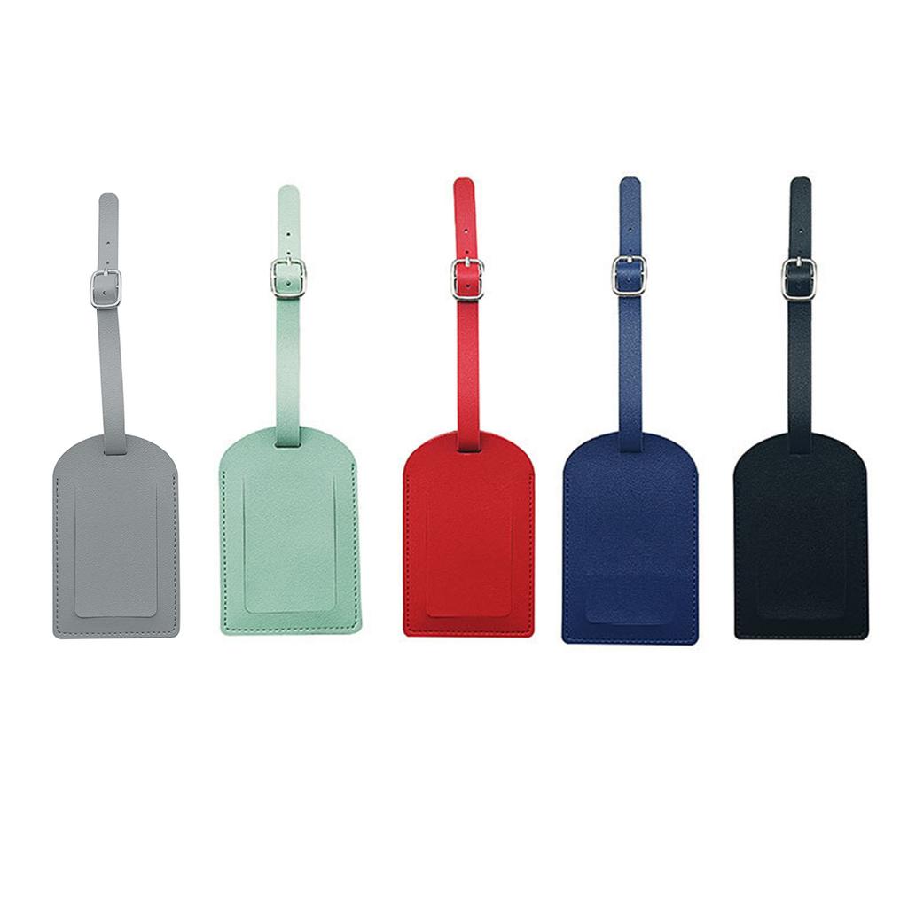 PU Leather Luggage Tag Light Soft Travel Accessories Travel Luggage Tag Boarding Pass Suitcase Tag