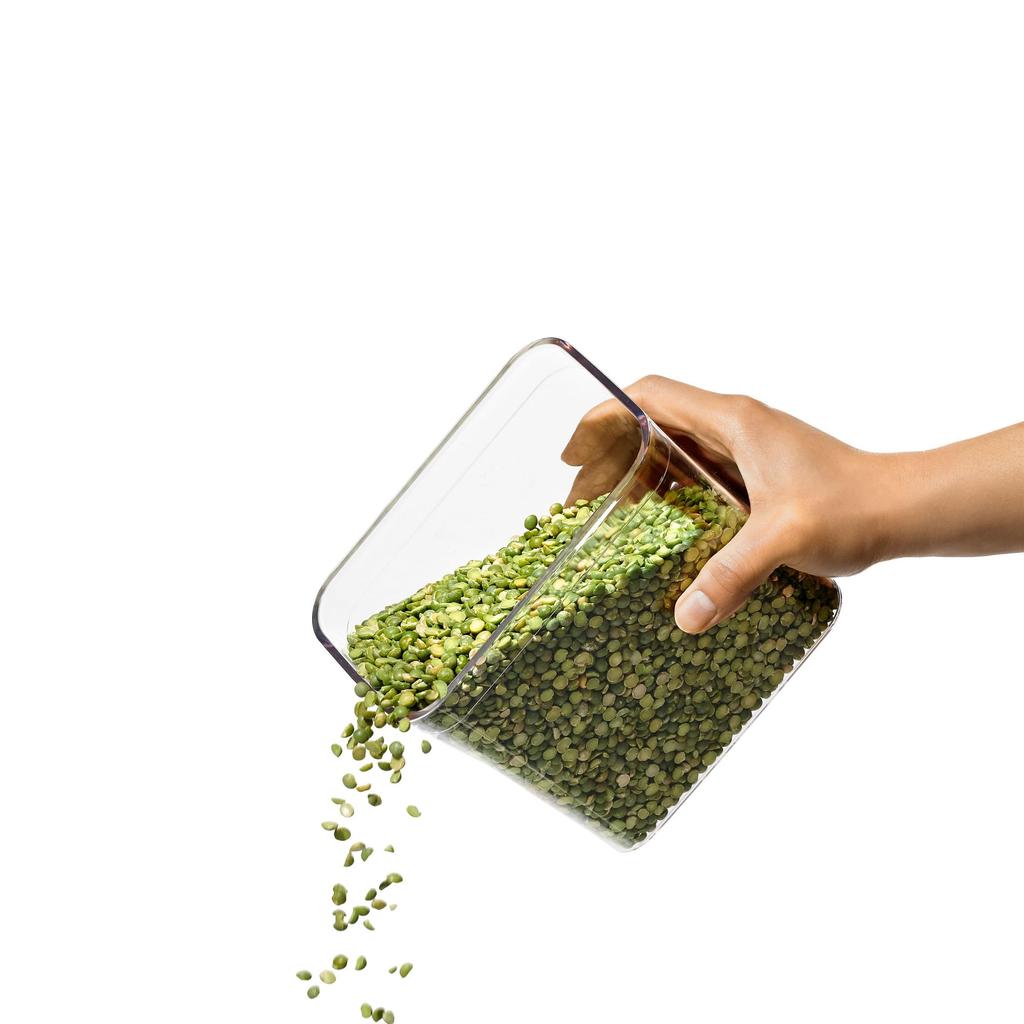 OXO OXO Storage Stainless Steel Pop Kitchen Storage Dry Containers, Plastic, Airtight, Containers, 6-Piece Set, (Food, Condiments, Goods,