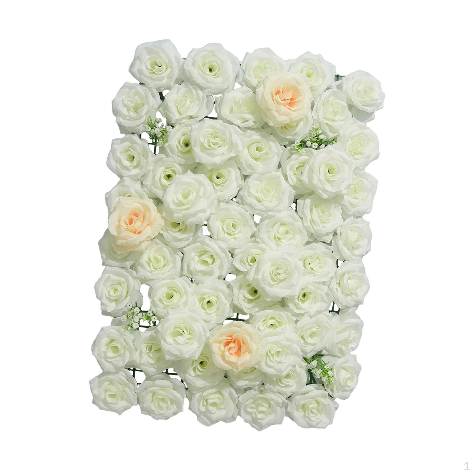 Artificial Flower Panel Floral Panel, DIY Table Setting Decorations Backdrop