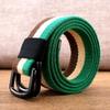 Men's Canvas & Leather Double Ring Stretch Belt