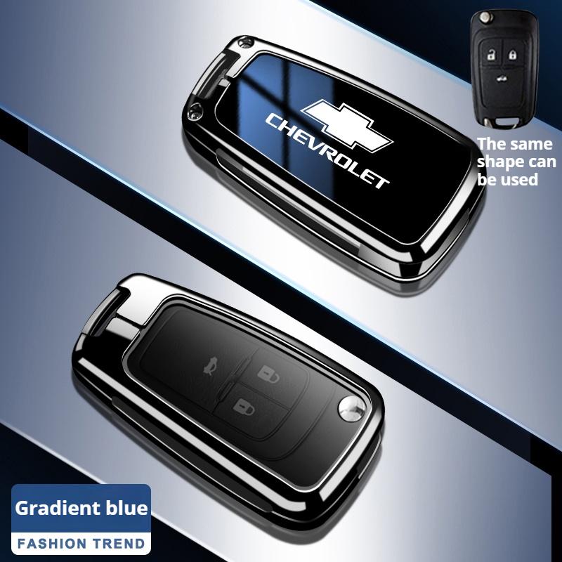 BODCA1 Zinc Alloy Car Key Case Cover Fit For Chevrolet Trailblazer Blazer Chevy Malibu Camaro Cruze Traverse Sonic Volt Car Accessories