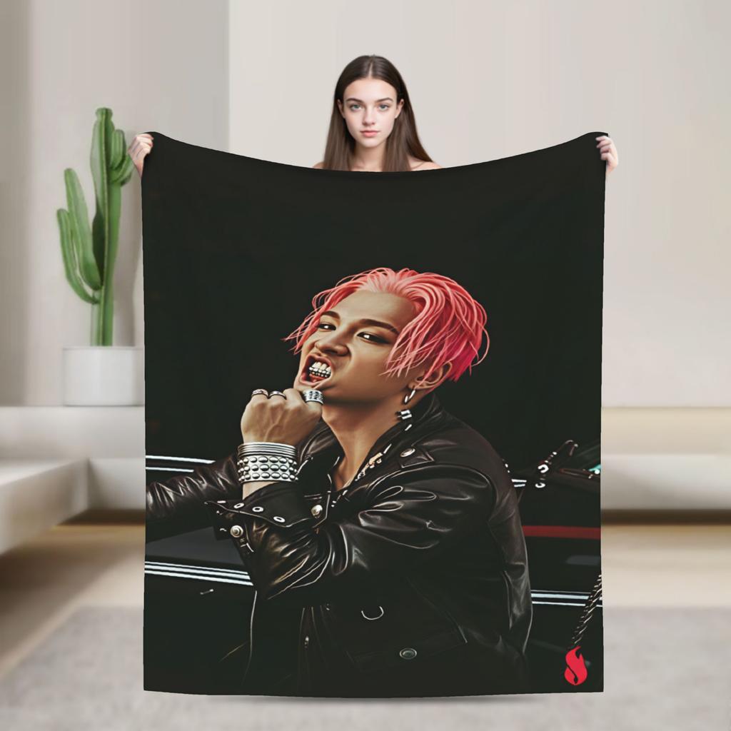 Singer TTAEYANG Flannel Blanket Super Warm Bedding Throws for Outdoor Travel Office Street Trend Bedspread Sofa Bed Cover