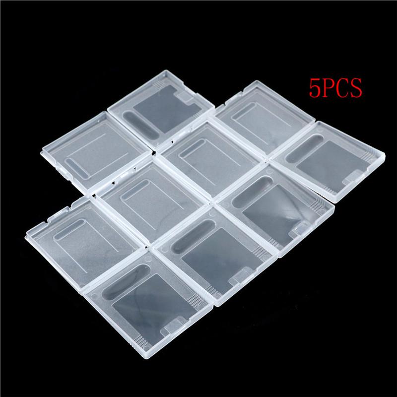 

5Pxs прозрачный пластиковый чехол для игрового картриджа, пылезащитный чехол для Game Boy Gb Gbc Gbp One Size