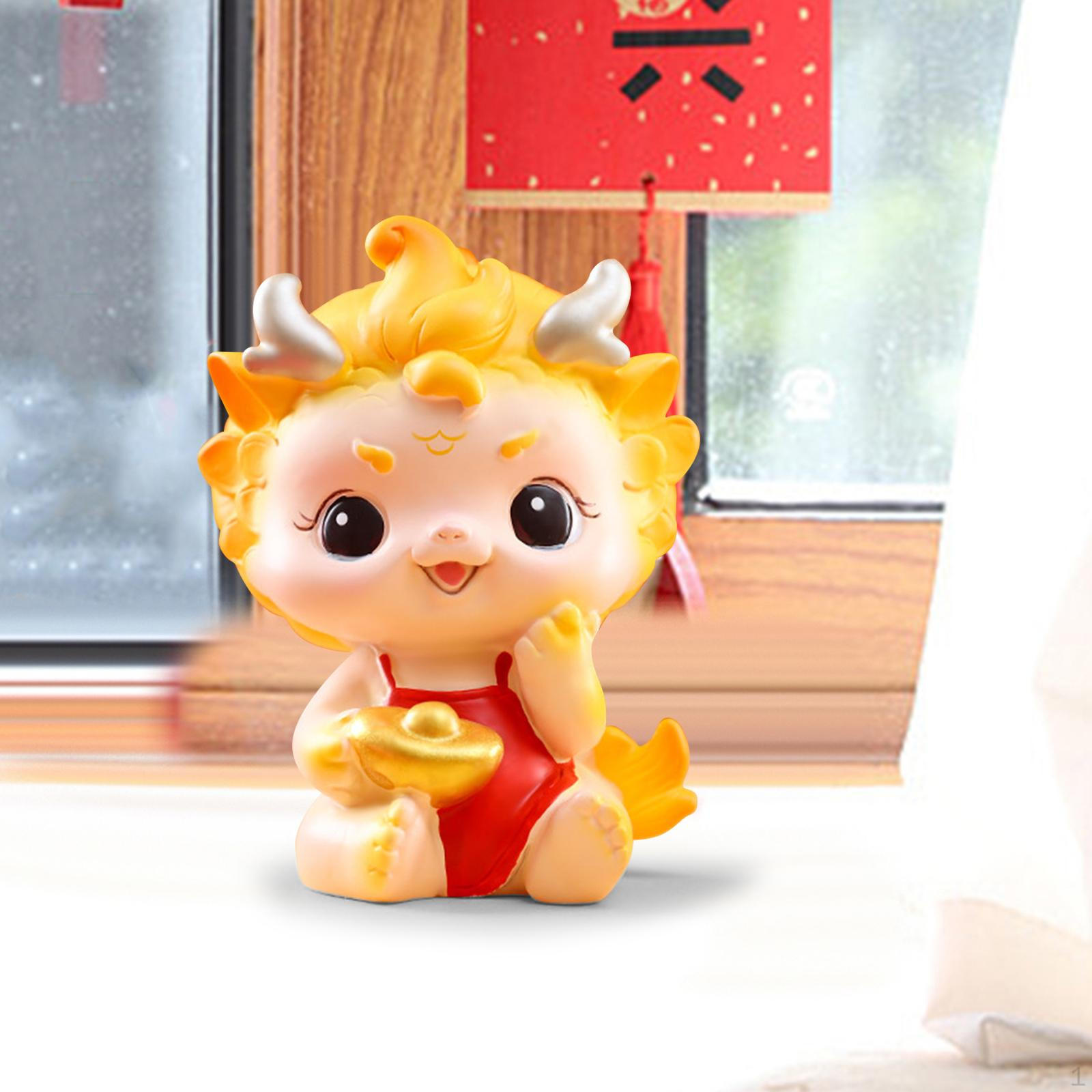 Chinese Dragon Figurine - Exquisite Home Decor for the Spring Festival Style A