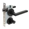 2PCS Door Lock Handle Stainless Steel Impact Prevention Heavy Duty Keyed Entry Handles for Home