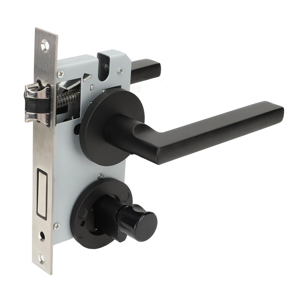 2PCS Door Lock Handle Stainless Steel Impact Prevention Heavy Duty Keyed Entry Handles for Home