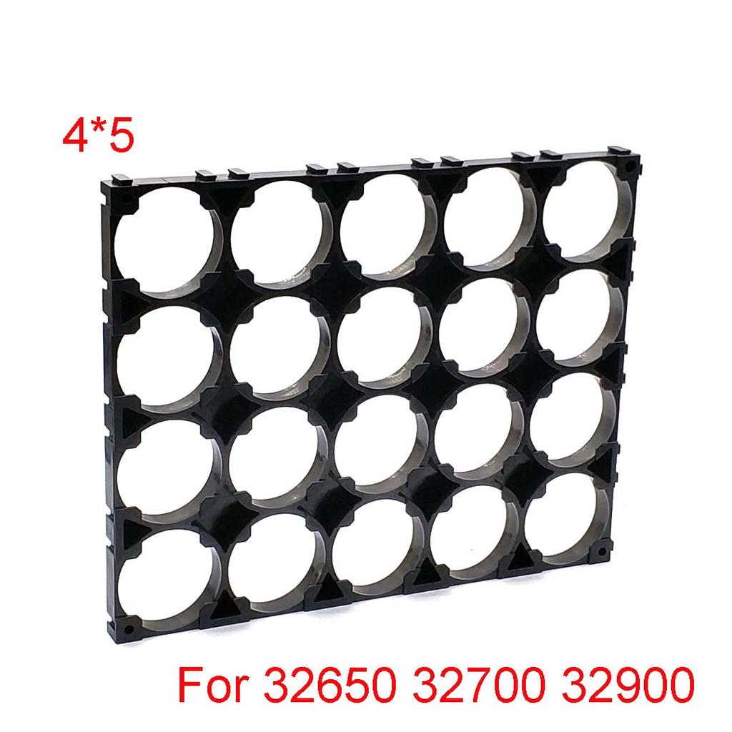 32650 32700 32900 Battery Case Holder Bracket Cell Safety Anti Vibration Plastic Brackets Batteries Connection Seat 1x2 1x3 2x3