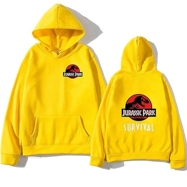 Men's Jurassic Park Printed Hoodies Pullover Casual Men Women Unisex Funny Tops Jurassic World Hoody Sweatshirts Cool Clothes