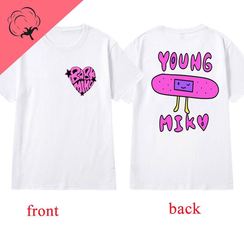 Camisetas Young Miko Latin Star Tshirt 90s New Female Tee Fashion Popular Shoujo Girl Style Unisex Music Graphic T Shirts