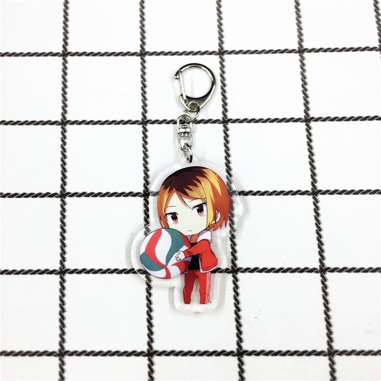 Haikyuu!! Double-Sided Keychain Pendant: Hinata, Kageyama, Kenma