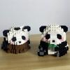 Adorable Panda-Shaped Building Blocks Toy Set: Ideal Desktop Decoration, Holiday Gift, Panda Lover's Delight, Joy for Children