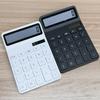 12-digit Large Lcd Display Calculator Standard Function Calculator With Solar & Battery Dual Power For Home Basic Desktop Office