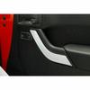 Interior Door Handles Cover Trim Decor Chrome For 2011-17 Jeep Wrangler JK 2Door