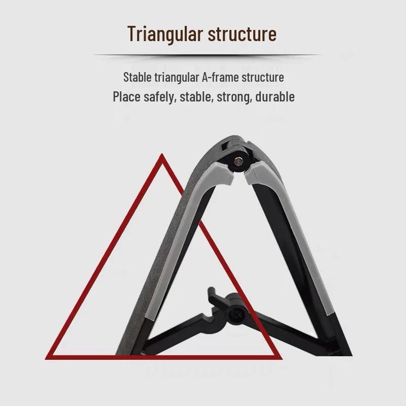 AROMA Taşınabilir Katlanabilir A-çerçeveli Gitar, Bas Gitar, Ukulele ve Keman Standı