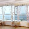 1 Pc Butterfly Branches Printed Tulle Curtains for Living Room  Indoor Window Screening Decor Balcony Burnout Voile Curtain