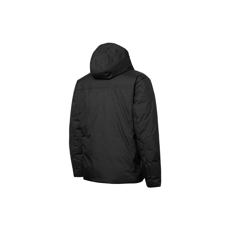 Puma Logo Jednobarevná péřová bunda s kapucí Pánské svrchní oblečení Černá 848762-01