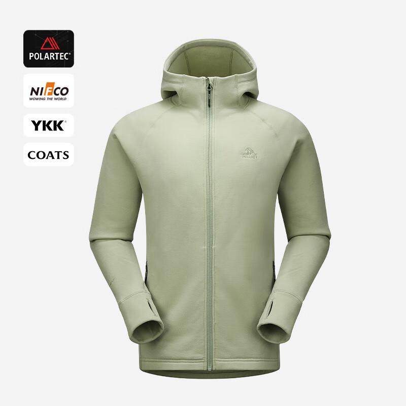 PELLIOT Men's Hooded Outdoor Fleece Jacket