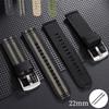 22mm Nylonarmband für Rolex für Seiko Herren Militär Sport Armband Gewebtes Canvas Band Schnellverschluss Universelles Armband Zubehör