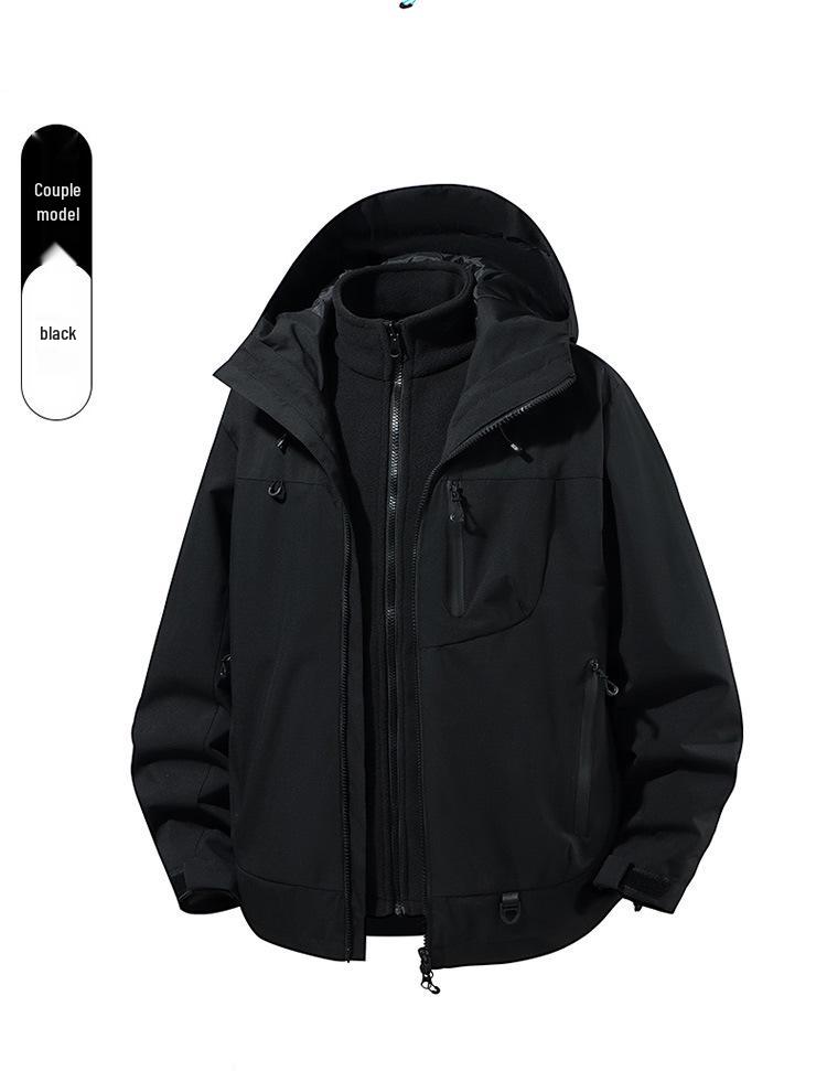 Winddichte 3-in-1 Kapuzenjacke für Damen & Herren - Outdoor Bergwandern & Kletterausrüstung für Frühling & Herbst