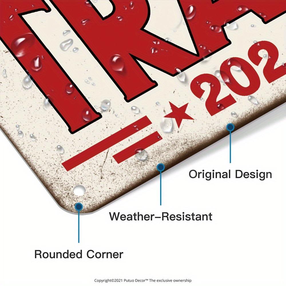 Vintage Trump Train 2024 Metal Tin Sign: The Ultimate Wall Art for Patriotic Home Decor