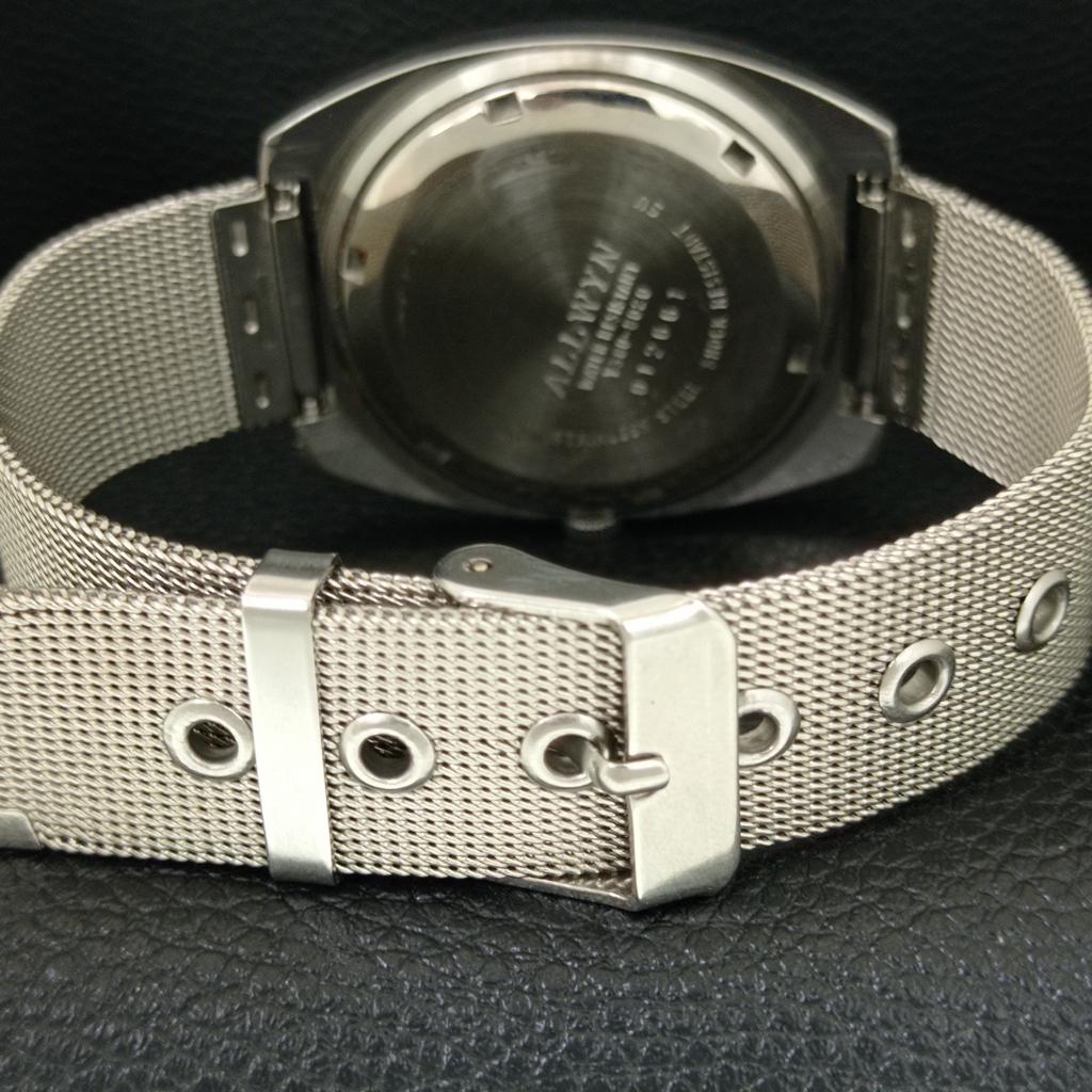 VINTAGE ALLWYN 6300A HAND-WINDING INDIA MENS ORIGINAL DIAL WATCH a706079-1