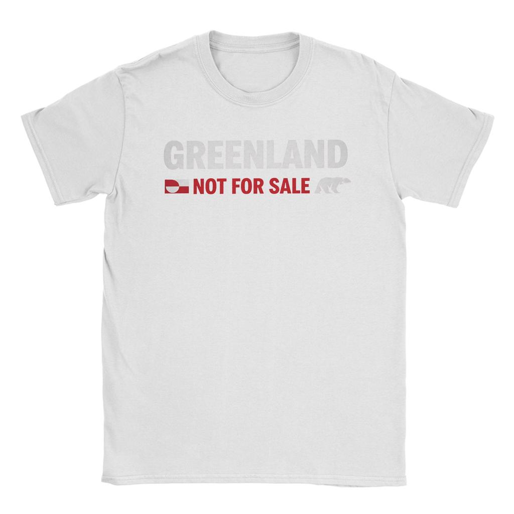 Herren Grönland Nicht Zum Verkauf T-Shirts Baumwollkleidung Lustige Kurzarm Rundhals T-Shirts Geburtstagsgeschenk T-Shirt