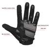 Cycling Gloves Colorful Reflective Full Finger Bike Gloves Touchscreen Shock Absorbing Anti Slip Bike Gloves for