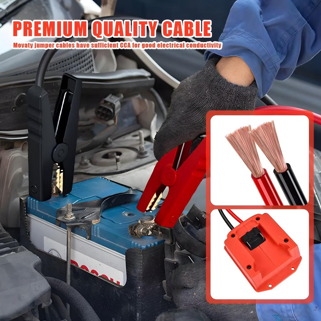 Car Battery Igniter Automotive Emergency Power Kits 12AWG Cable Jumper Starter Jump Kit Power Tool for Milwaukee Makita Dewalt
