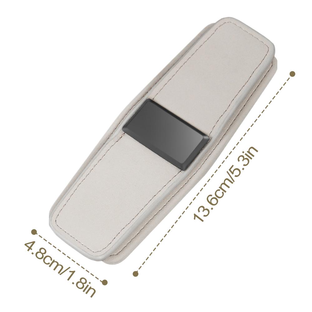 

Car Sunglass Holder Clip Automotive Eyewear Storage Auto Visor Glasses Clip For Optical Glasses Polarized Lenses Cards Tickets бежевий