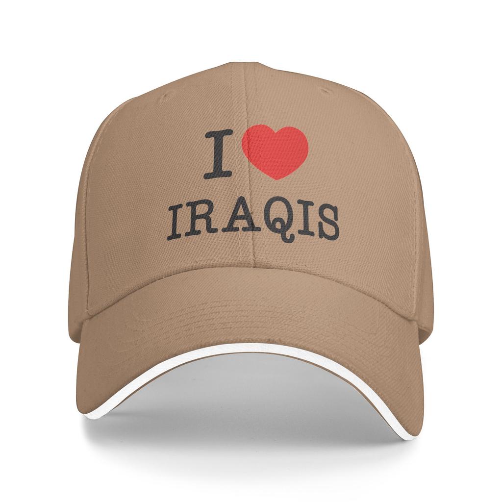I Love Iraqis Iraqi Sandwich Hat Unisex Women FashionBaseball Caps Sandwich Hat Adjustable Polyester Sun Caps Summer Cap