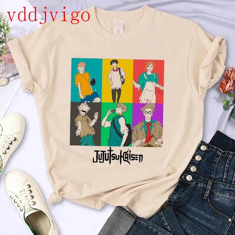Streetwear Tshirt Japanese Anime Tshirt Jujutsu Kaisen Gojo Satoru Yuji Itadori Unisexga T Shirt Top Tees Clothes Y2k 90s
