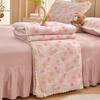 2026 Pure Cotton Double Gauze Lace Bed Skirt Summer Quilt: Cool Air Conditioning Four-Piece Set