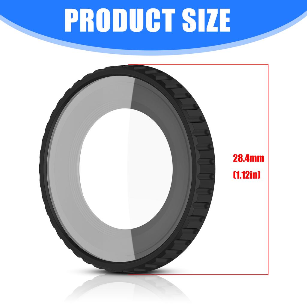 Clear Lens Shield for Cameras Wear Resistant Glass Instants Attachment System Secure Protective Gear
