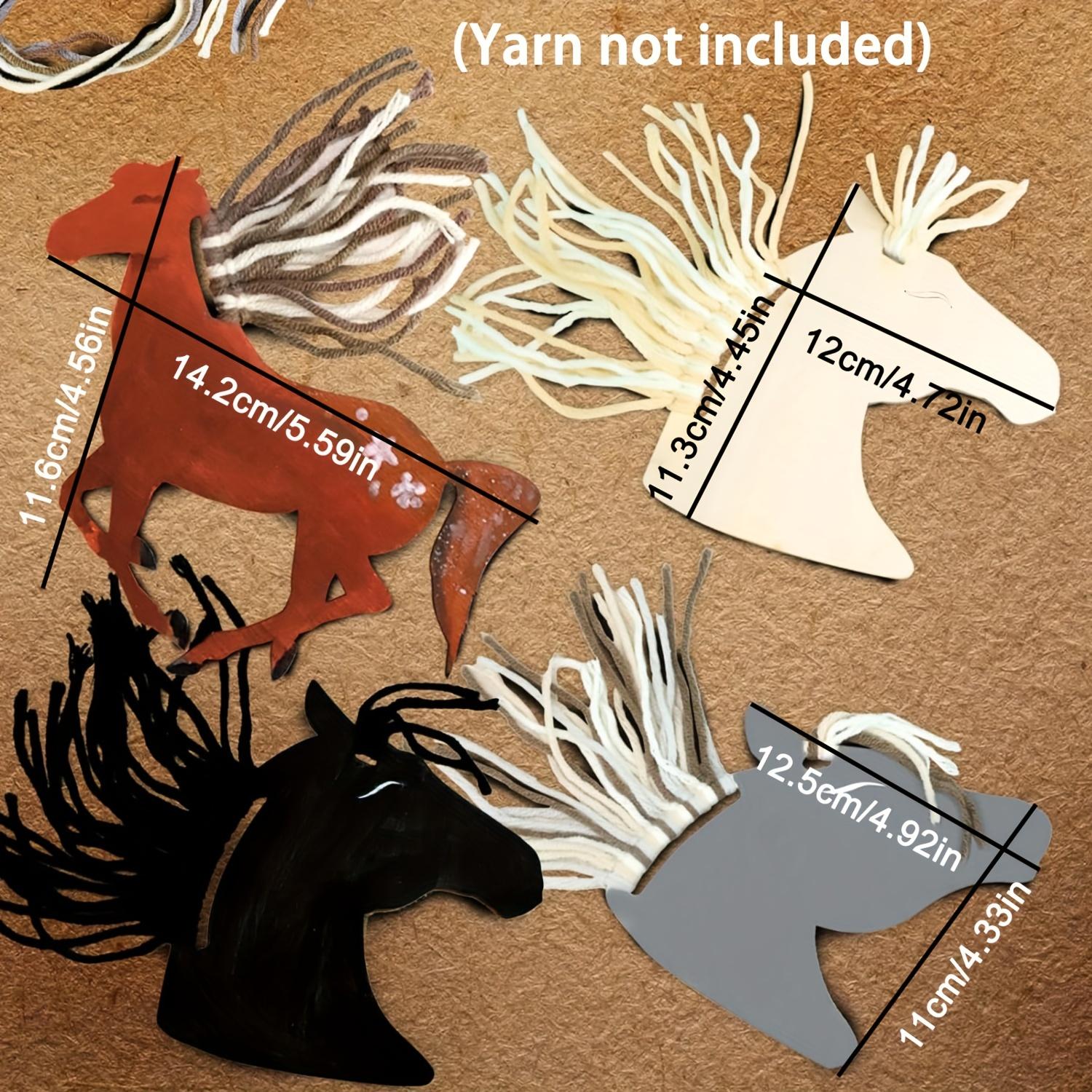 

Набор для самостоятельного изготовления деревянных лошадей - 18 шт. неокрашенных фигурок пони и лошадей для творческого творчества и поделок (Пряжа в комплект не входит) 18pcs Wooden Horse (yarn Not Included)