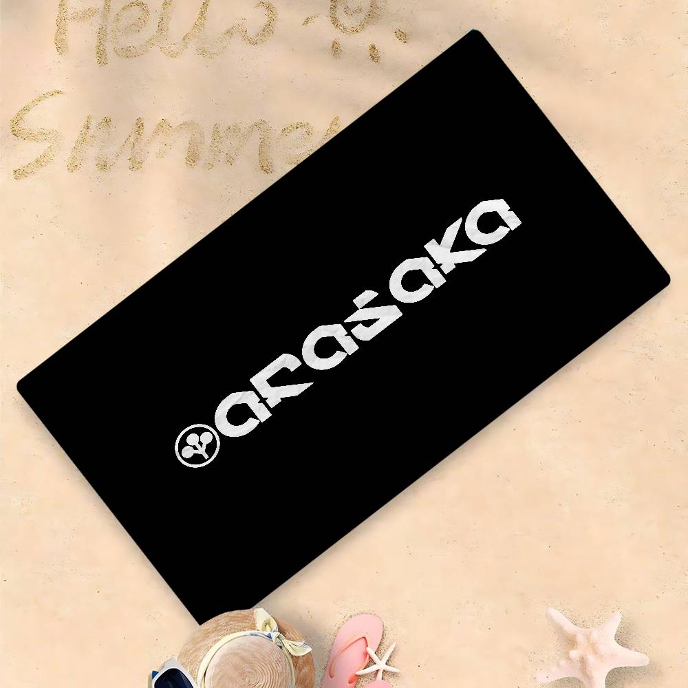 Arasaka Corporation Logo Microfiber Beach Towel Absorbent Quick Dry Soft Yoga Swimming Resort Mountain Climbing Towel