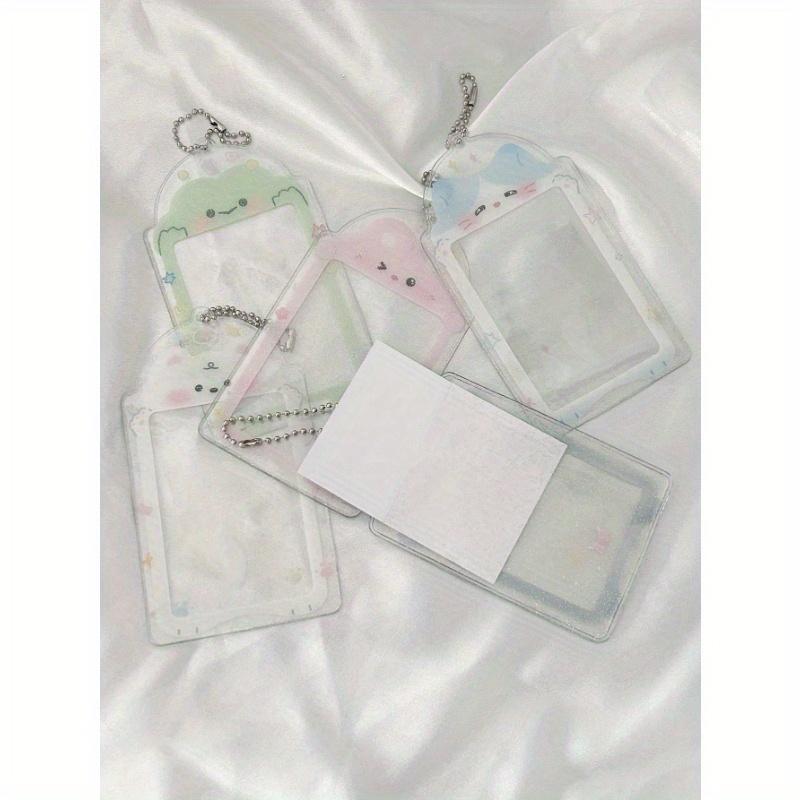 Transparent Glitter Cute Frog Penguin 3 Inch Pvc Student Girl Heart Card Holder Small Card Random Card Organizer Card Back To School